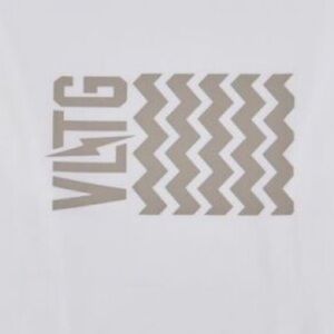 Converse VLTG White and Cream Graphic Long Sleeve Tee Size Large